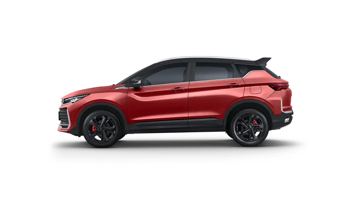 Geely Coolray Plus 2026, perfil lateral